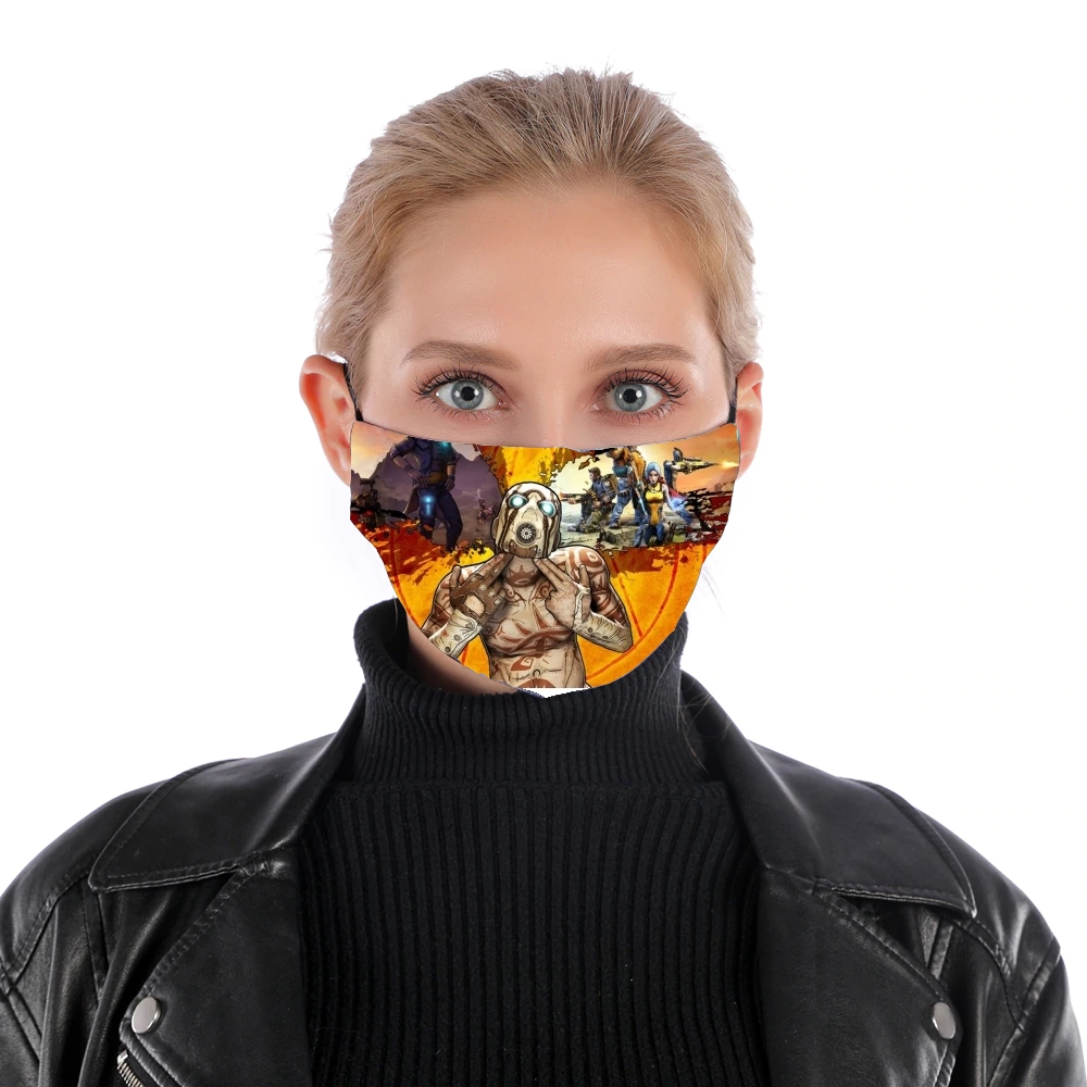 Borderlands Fan Art für Nase Mund Maske