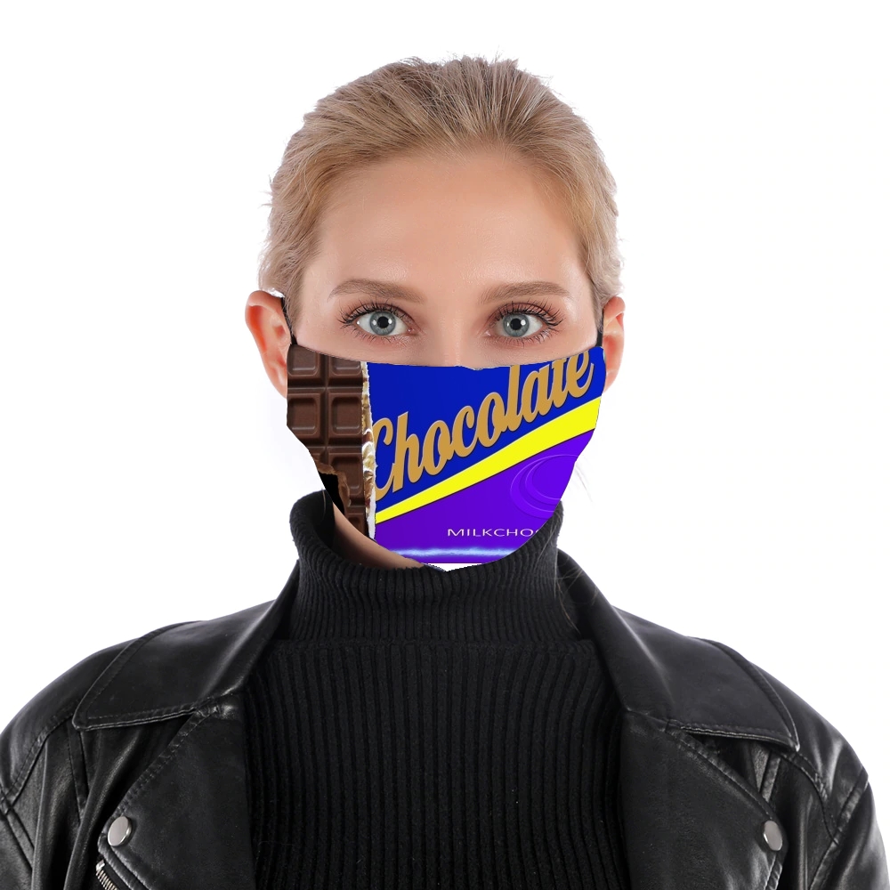 Schokoladenriegel für Nase Mund Maske
