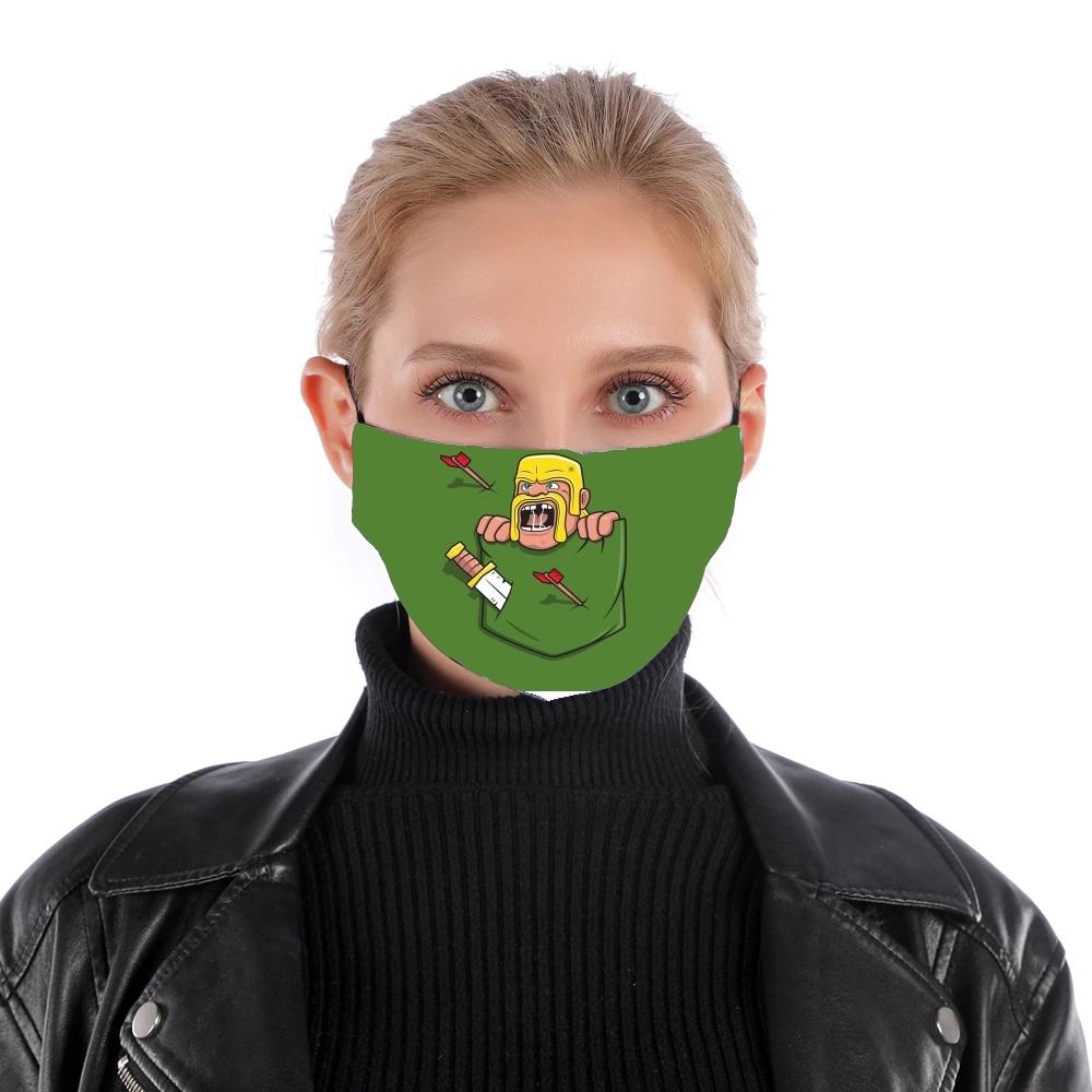 Clash Pocket für Nase Mund Maske