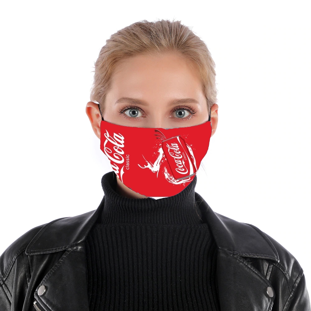 Coca Cola Rouge Classic für Nase Mund Maske