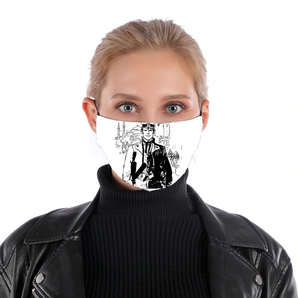Corto Maltes Fan Art für Nase Mund Maske