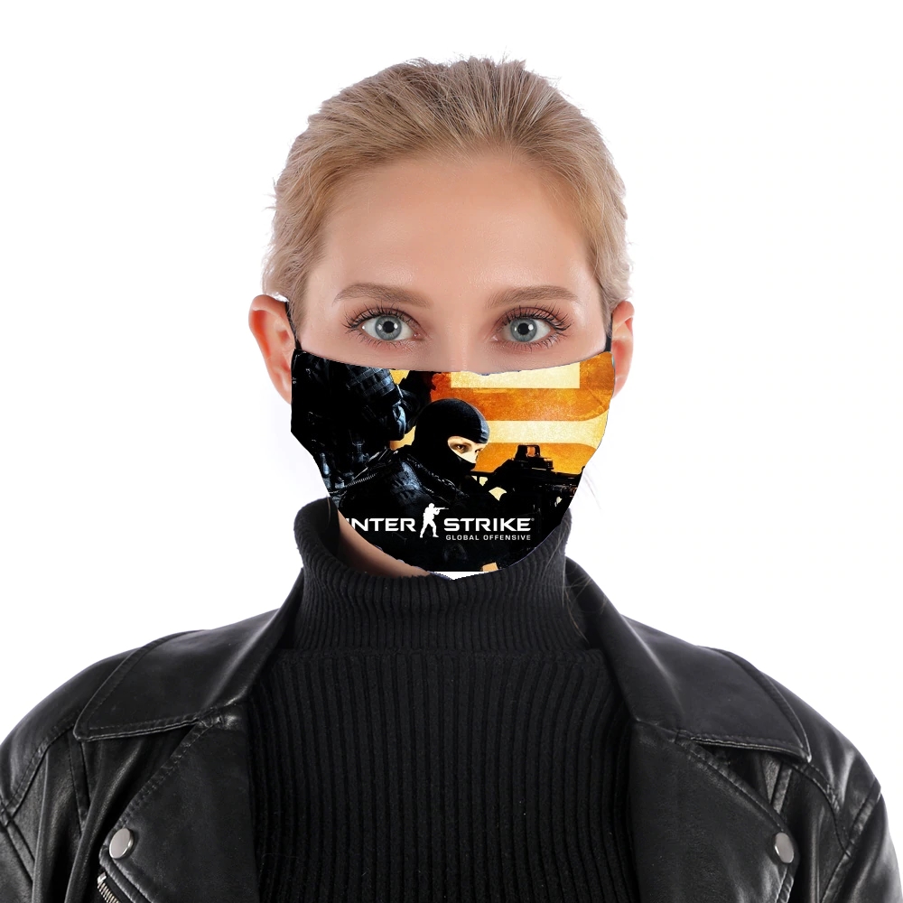 Counter Strike CS GO für Nase Mund Maske