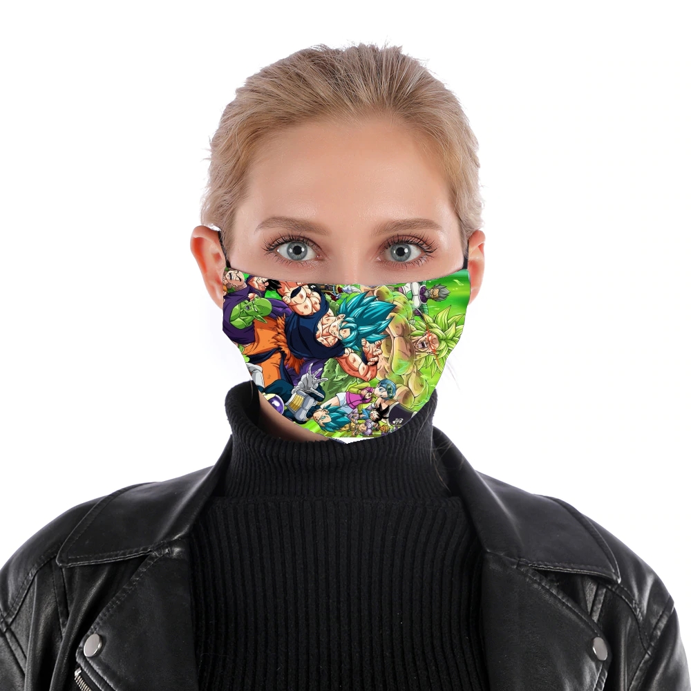 Dragon Ball Super für Nase Mund Maske