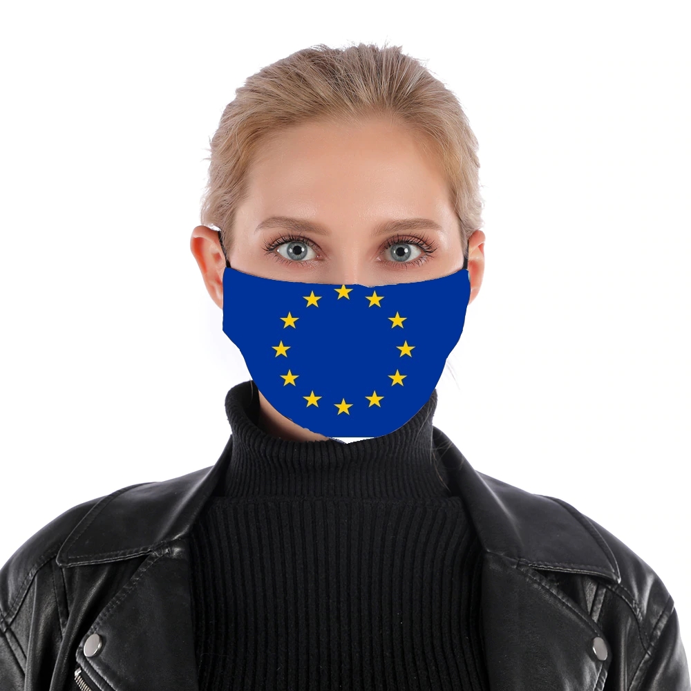 Europa kennzeichnen für Nase Mund Maske