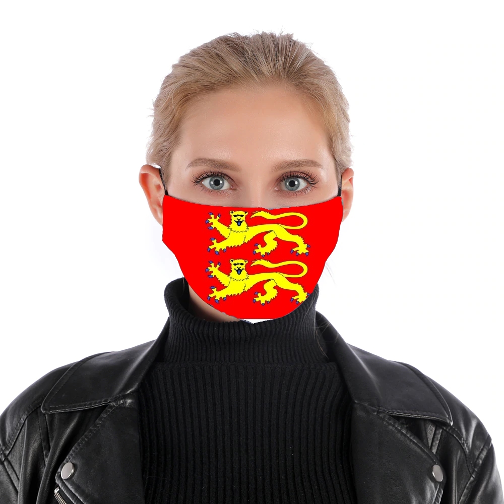 Drapeau Normand für Nase Mund Maske