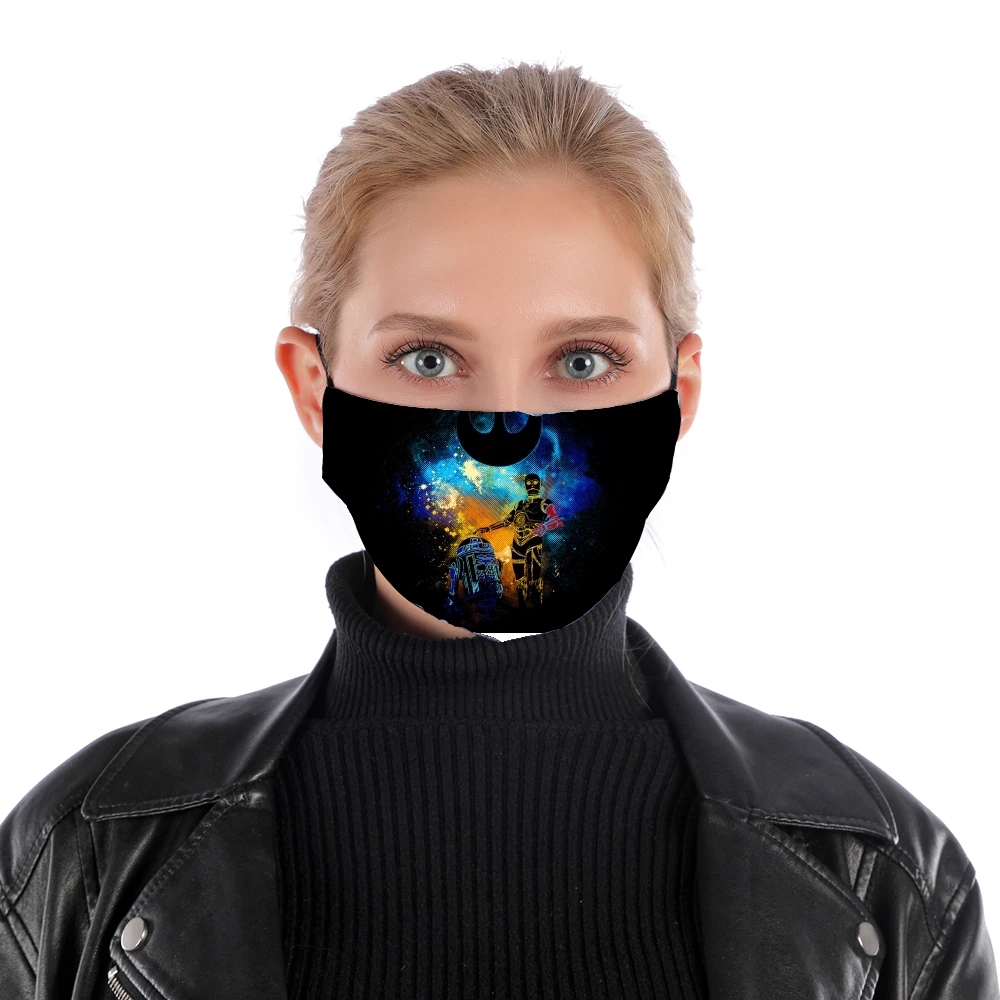 Droids Art für Nase Mund Maske