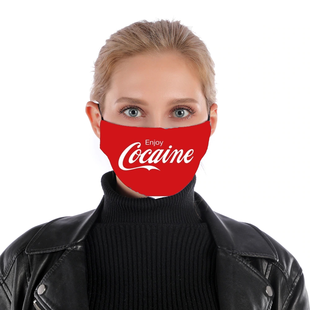 Enjoy Cocaine für Nase Mund Maske