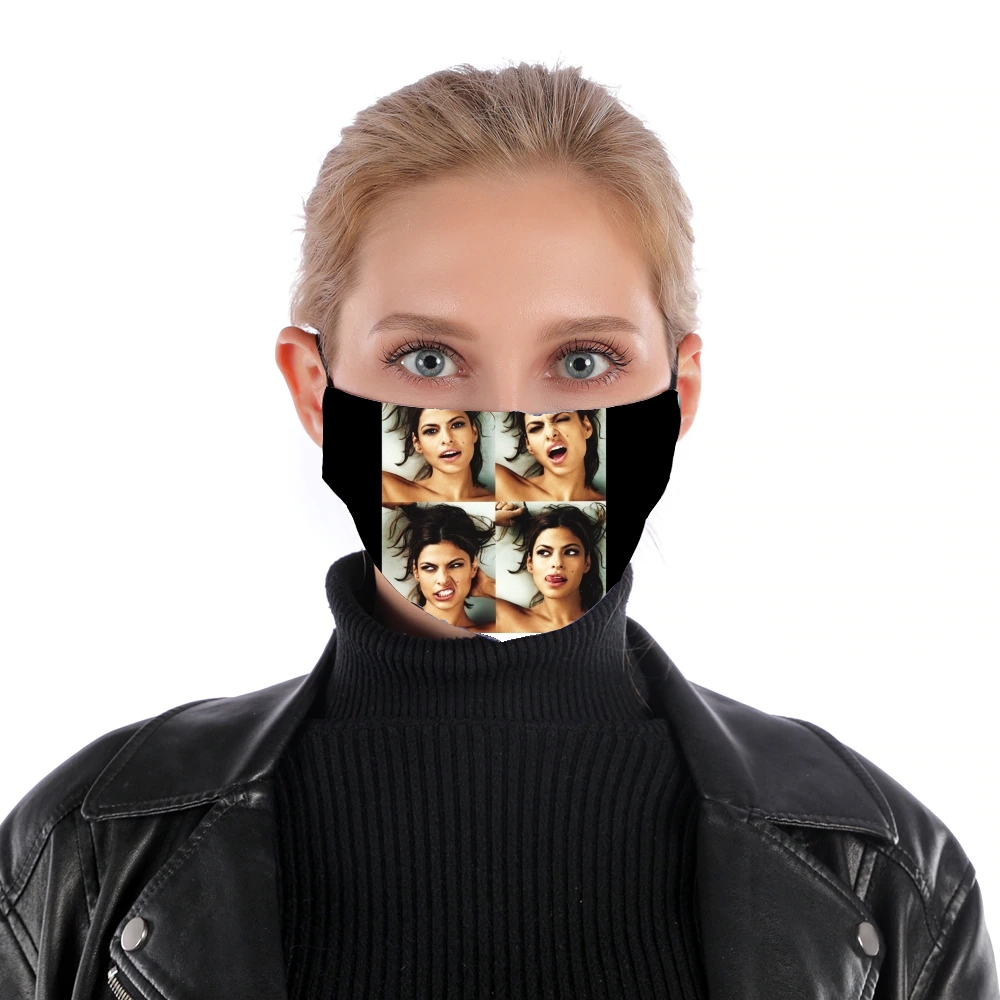 Eva mendes collage für Nase Mund Maske