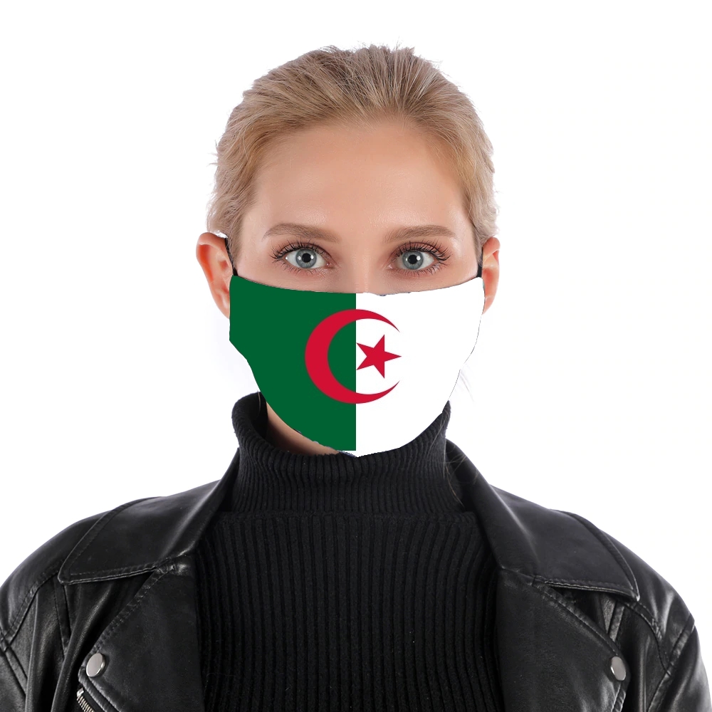 Fahne Algerien für Nase Mund Maske