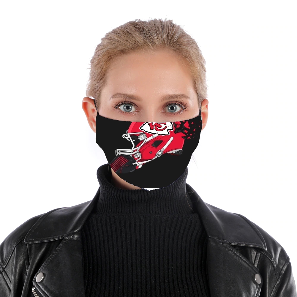 Football Helmets Kansas City für Nase Mund Maske