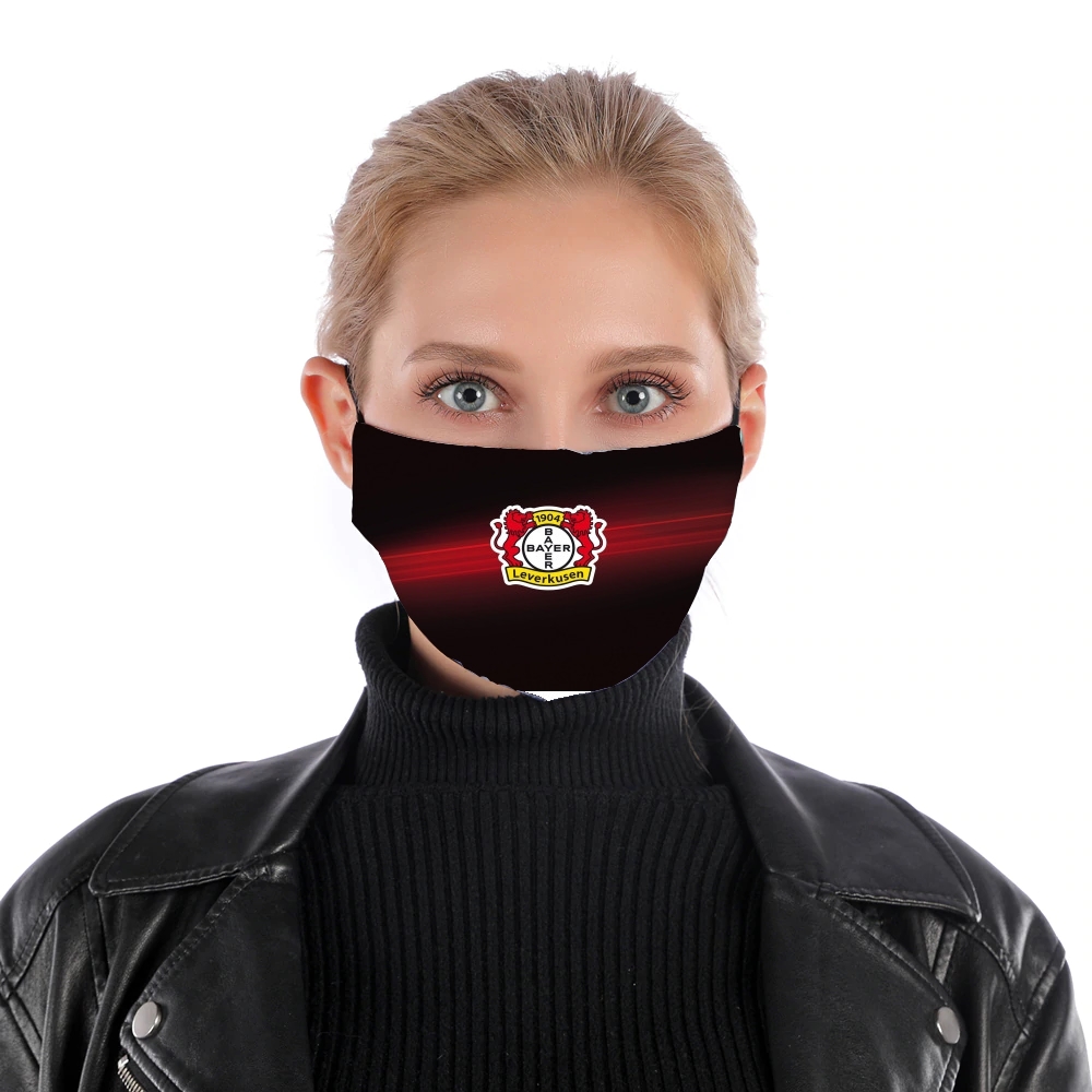 Leverkusen-Fußballtrikot für Nase Mund Maske