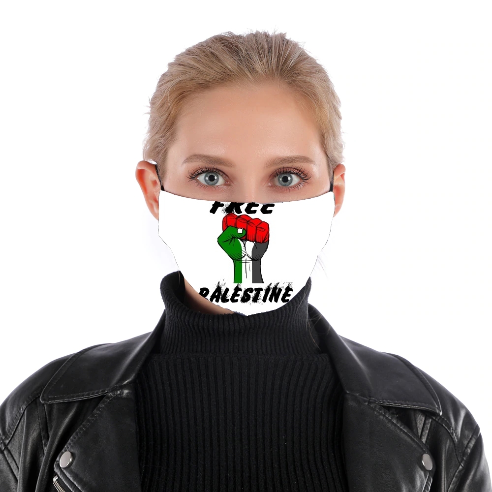 Free Palestine für Nase Mund Maske