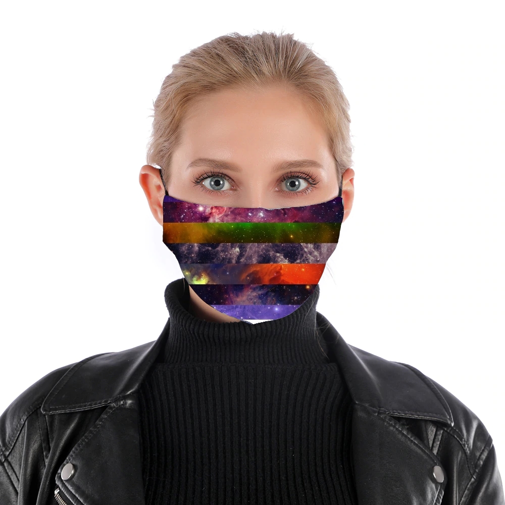 Galaxy Strips für Nase Mund Maske