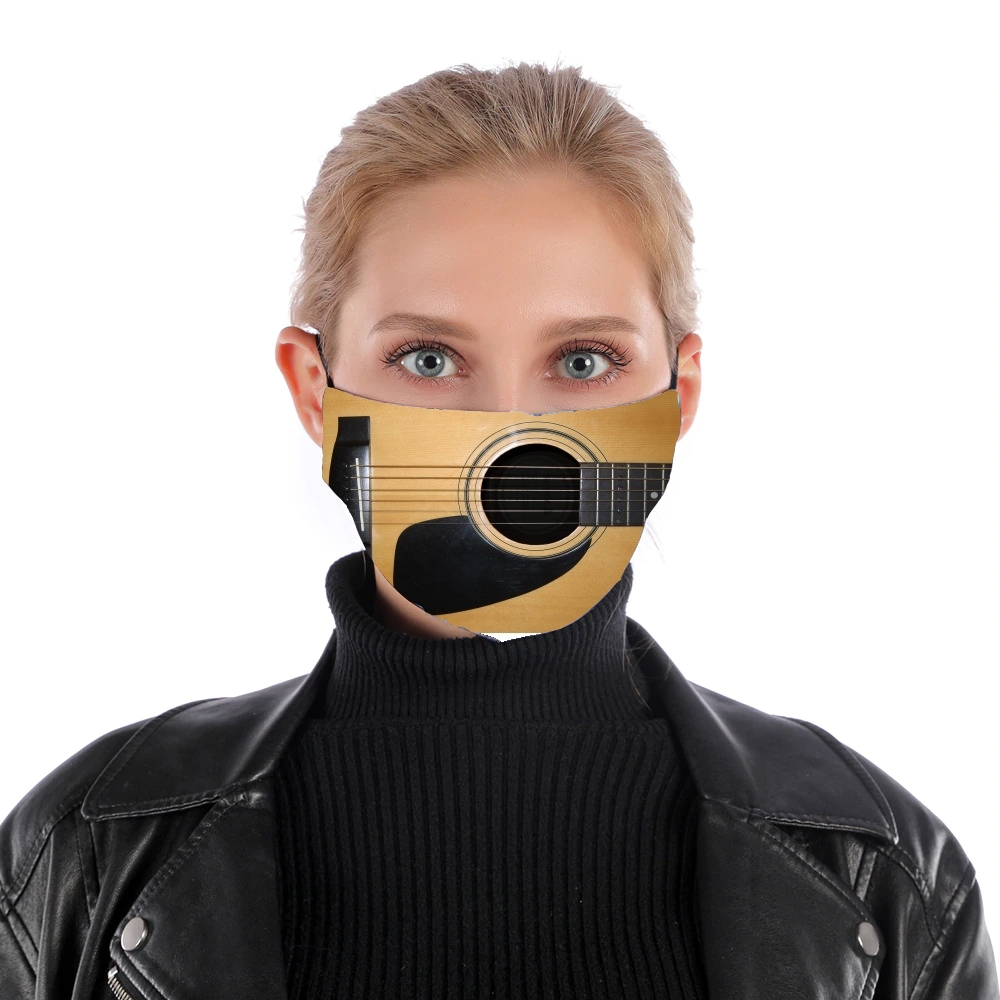 Gitarre für Nase Mund Maske