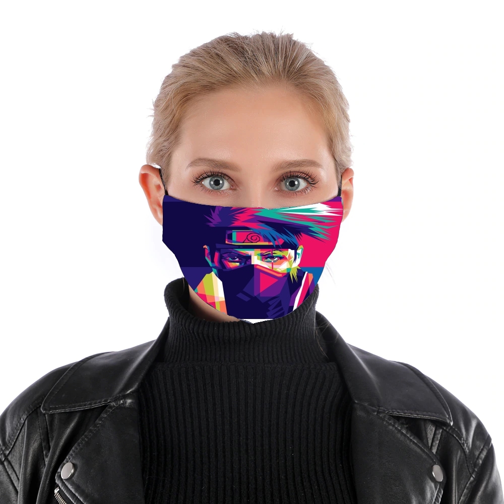 Kakashi pop art für Nase Mund Maske