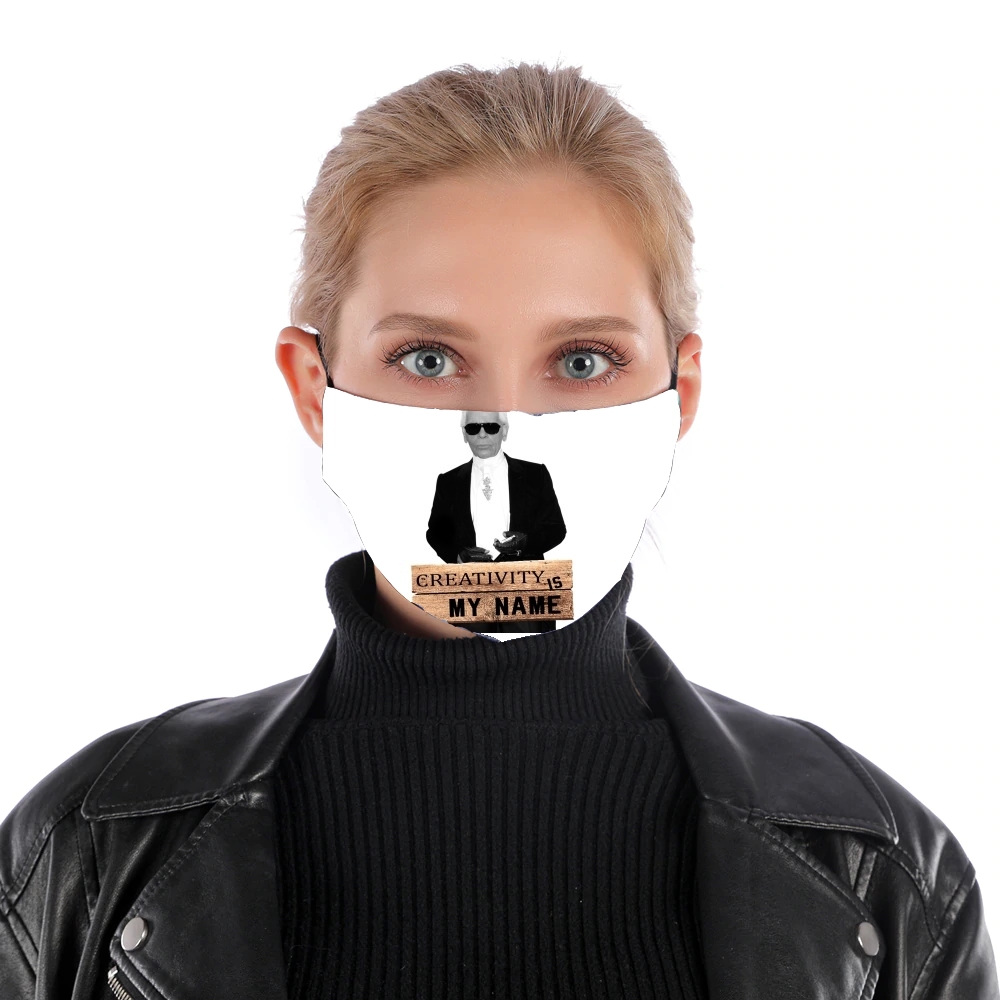 Karl Lagerfeld Creativity is my name für Nase Mund Maske