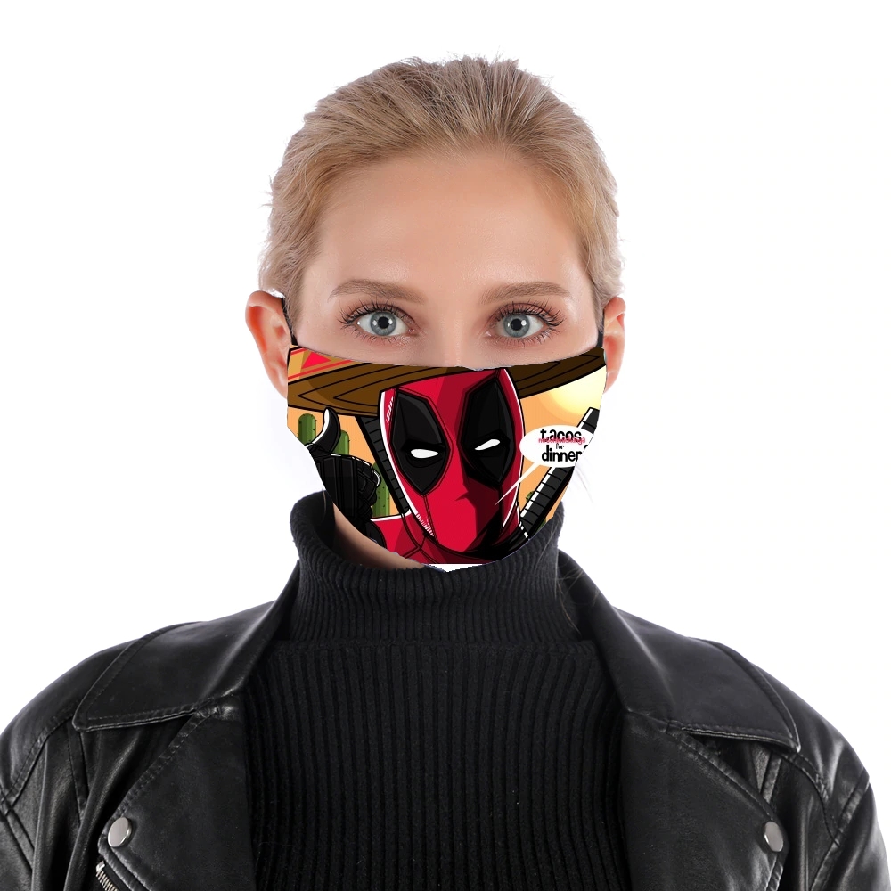 Mexican Deadpool für Nase Mund Maske