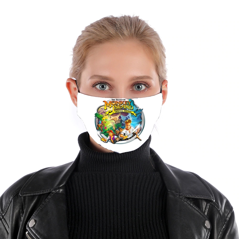 Monkey Island für Nase Mund Maske
