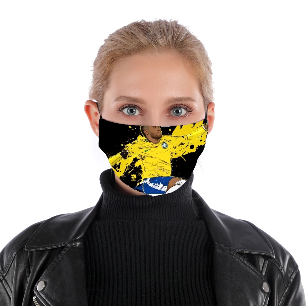 Neymar Carioca Paris für Nase Mund Maske