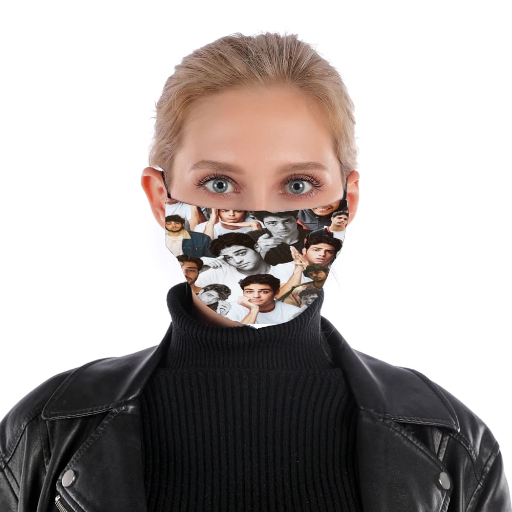 Noah centineo collage für Nase Mund Maske
