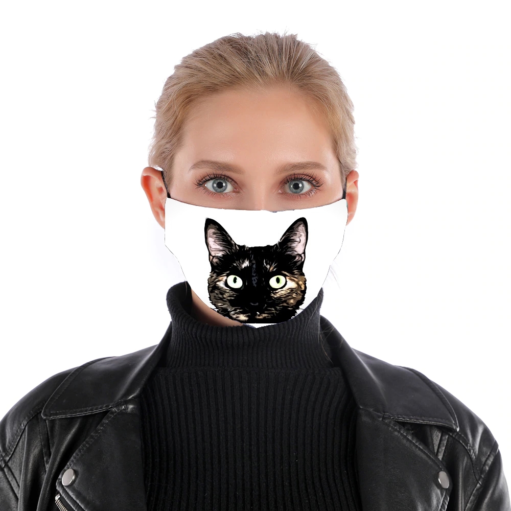 Peeking Cat für Nase Mund Maske
