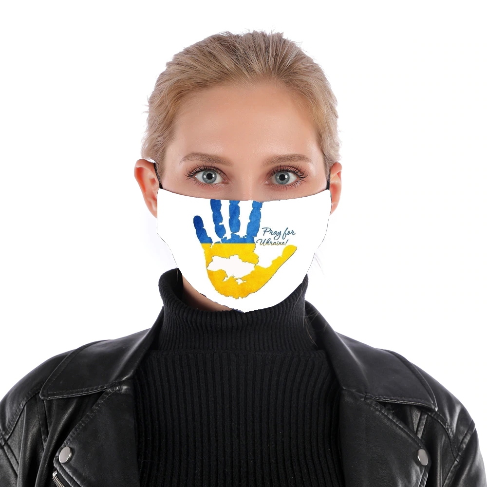Pray for ukraine für Nase Mund Maske