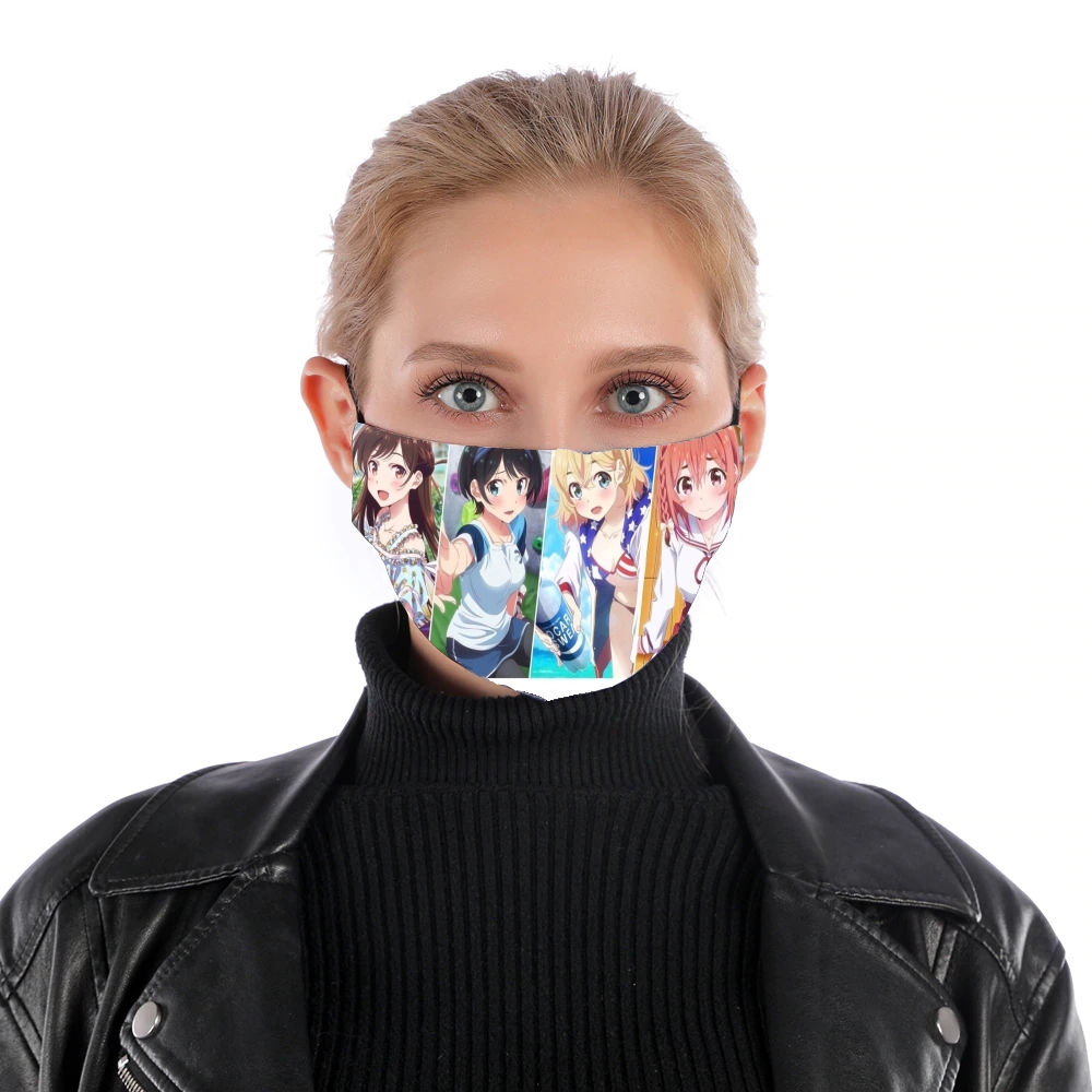 Rent a girlfriend für Nase Mund Maske