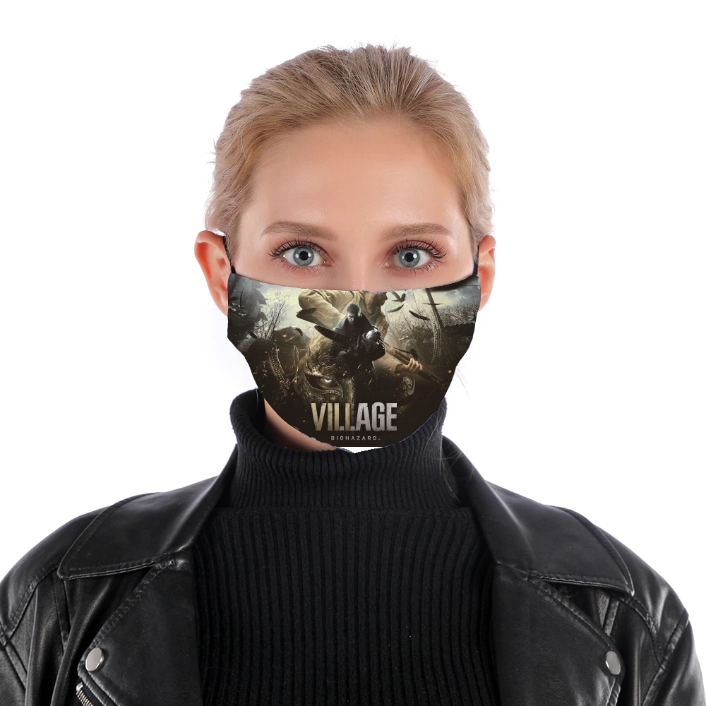 Resident Evil Village Horror für Nase Mund Maske