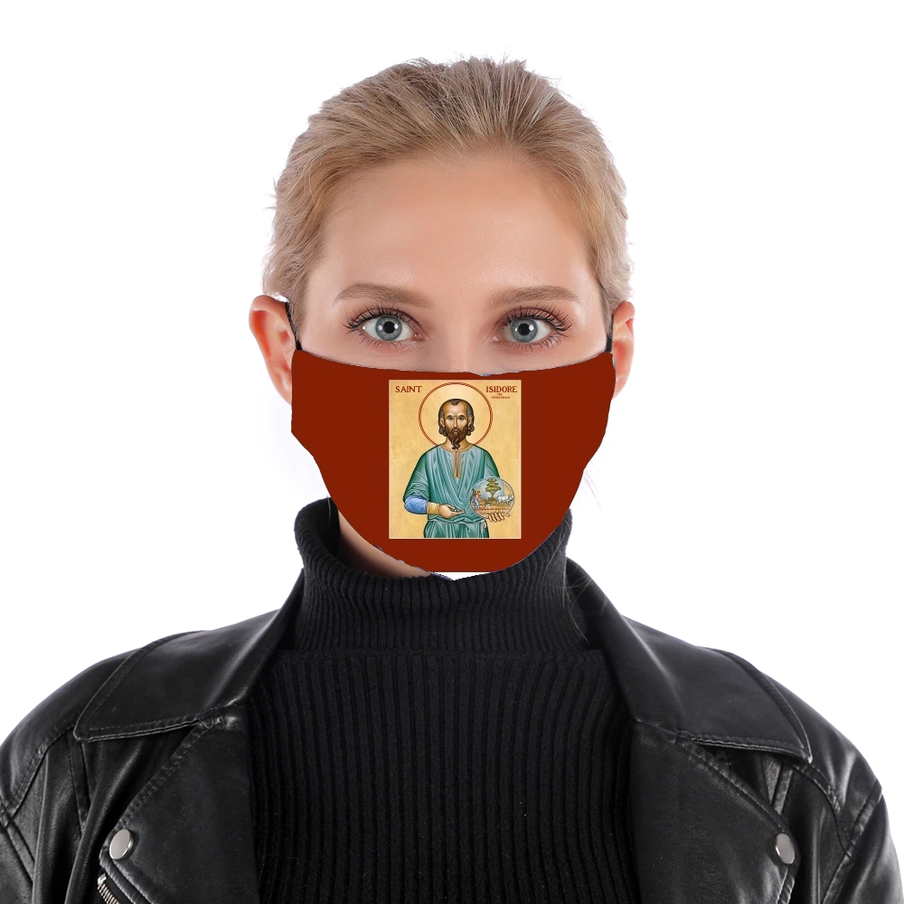 Saint Isidore für Nase Mund Maske