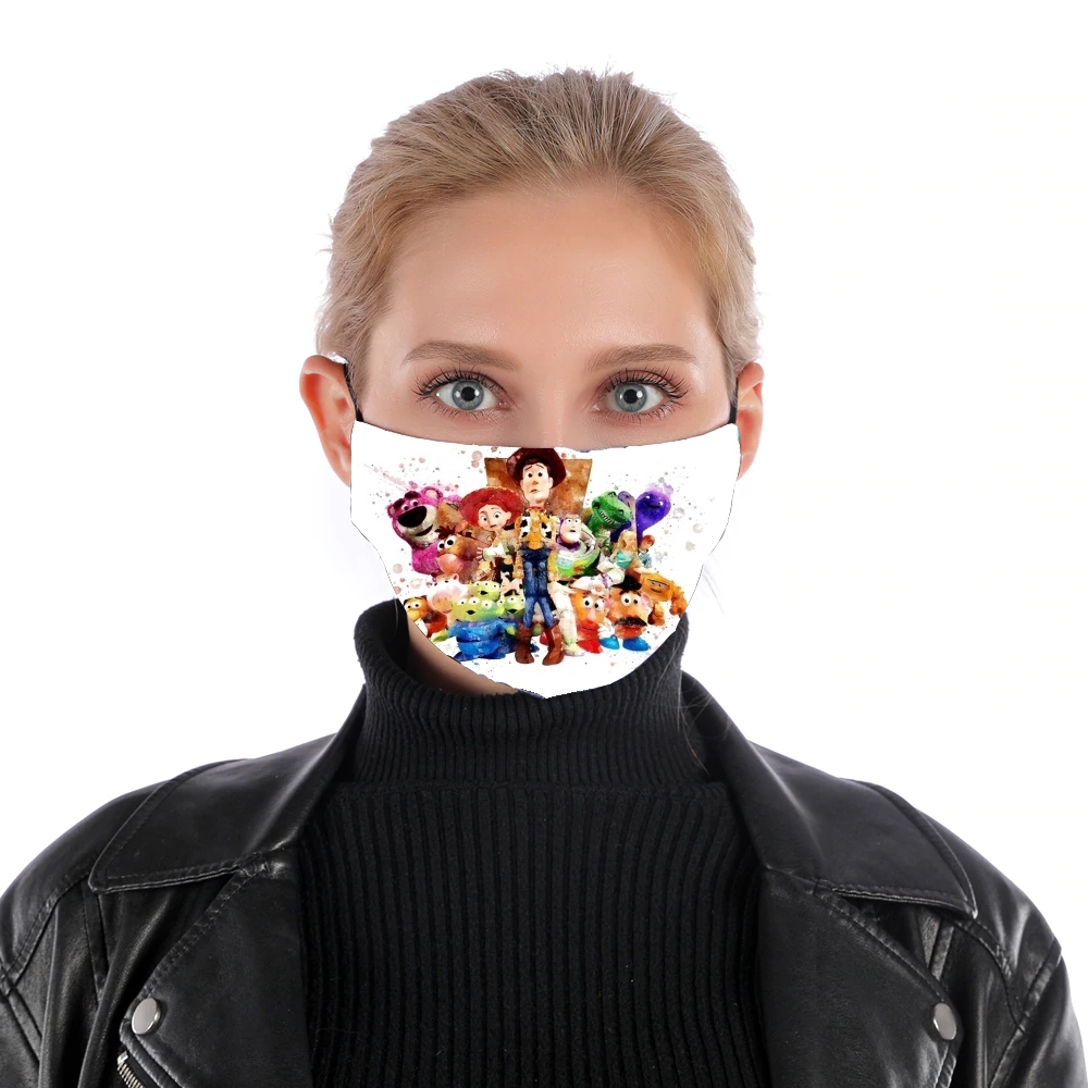 Toy Story Watercolor für Nase Mund Maske