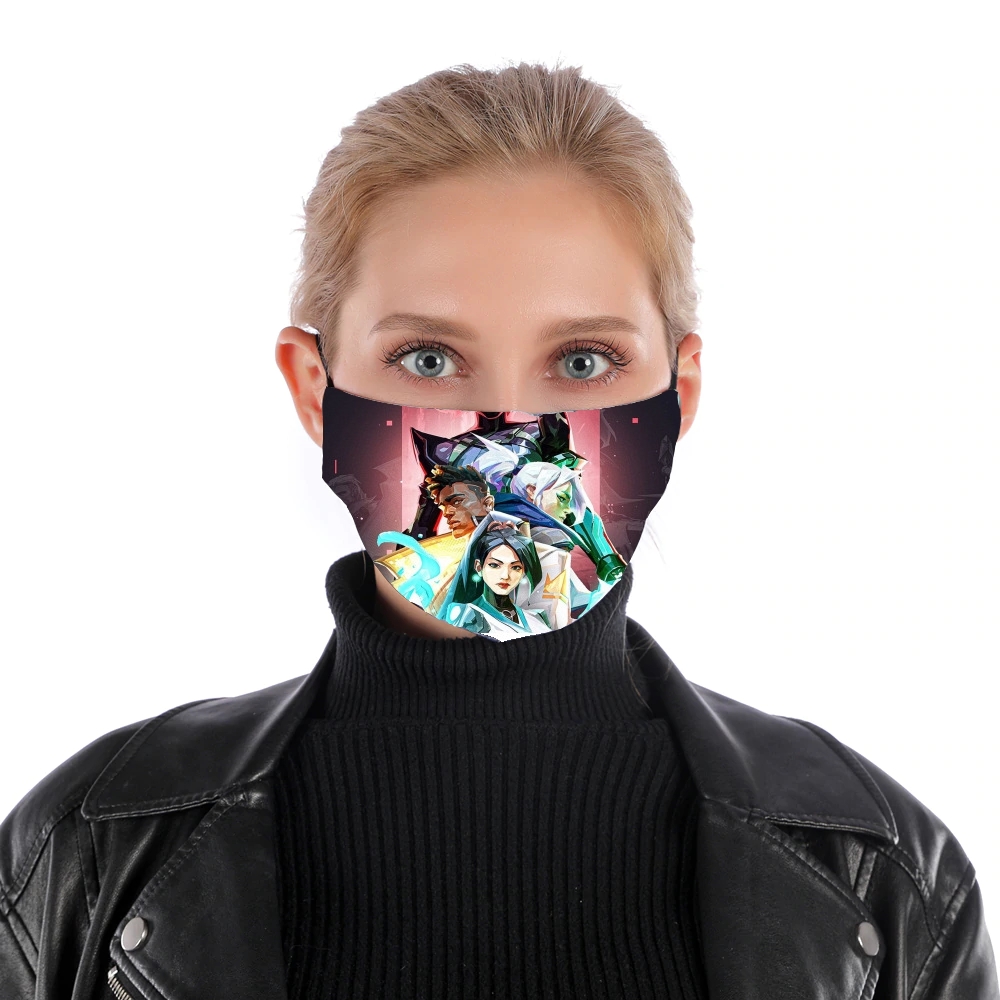 Valorant ART für Nase Mund Maske