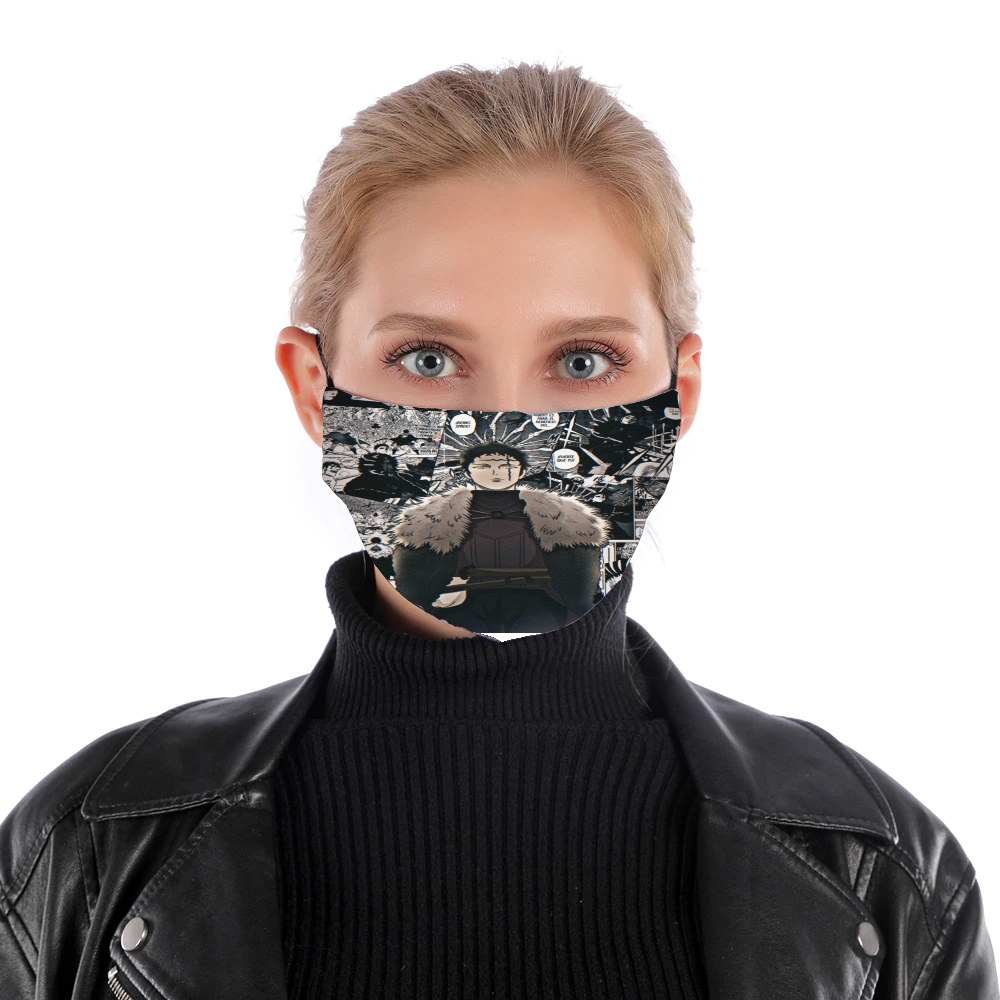 Xenon Black Clover ArtScan für Nase Mund Maske
