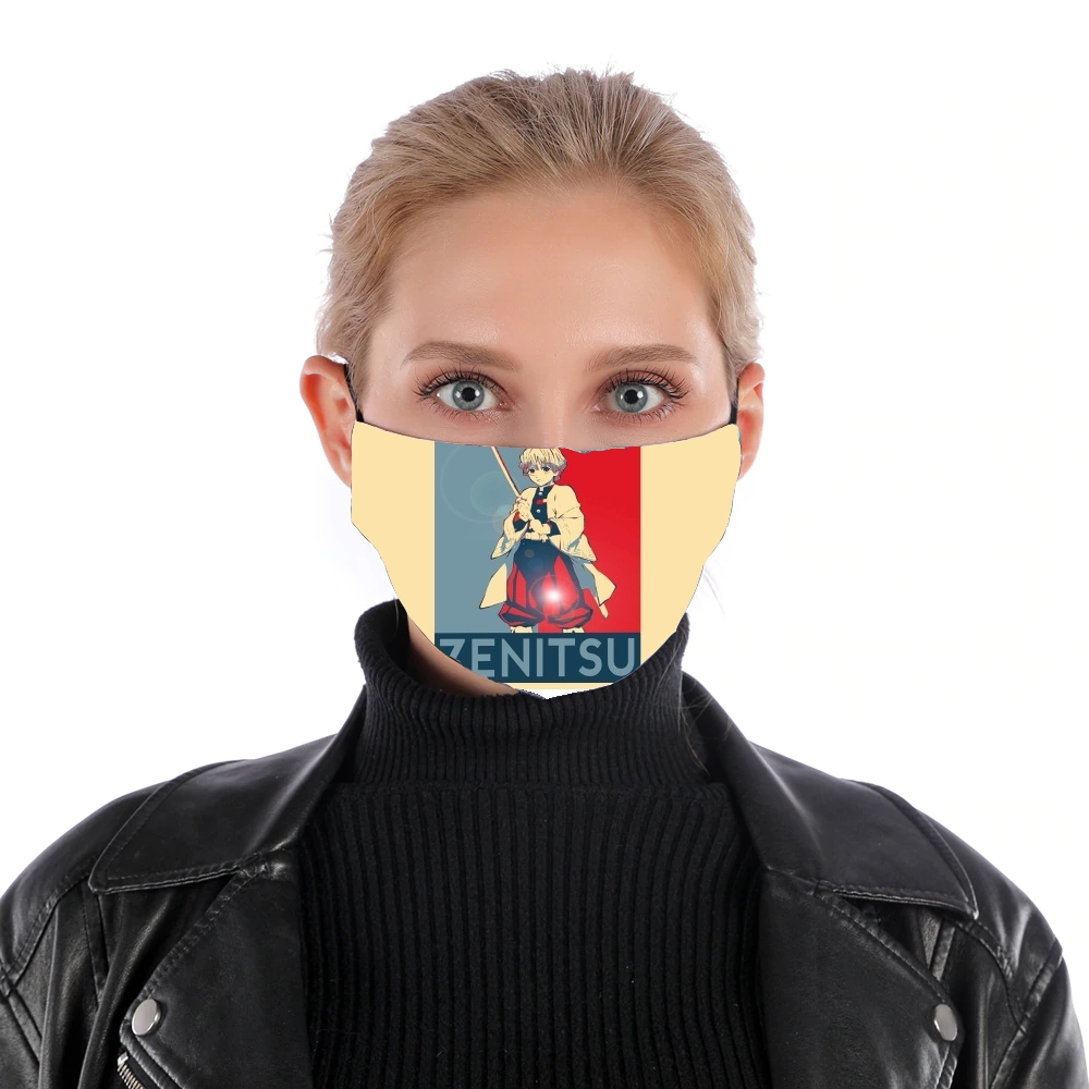 Zenitsu Propaganda für Nase Mund Maske