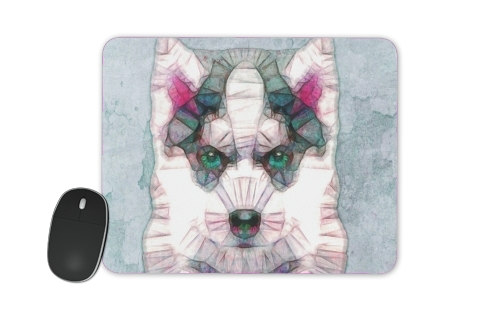 abstract husky puppy für Mousepad