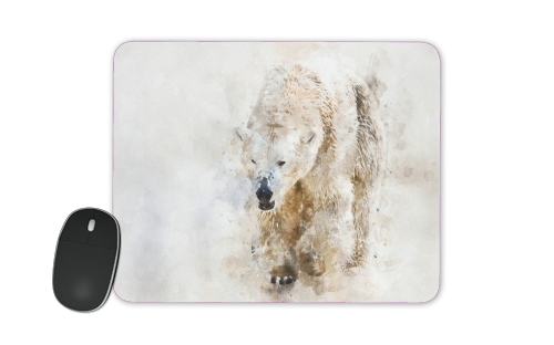 Abstract watercolor polar bear für Mousepad