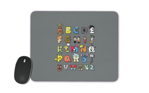 Alphabet Geek für Mousepad