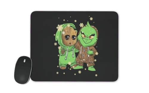  Baby Groot and Grinch Christmas für Mousepad
