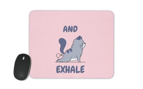 Cat Yoga Exhale für Mousepad