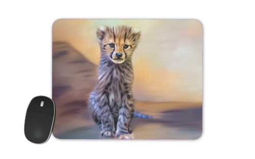 Cute cheetah cub für Mousepad
