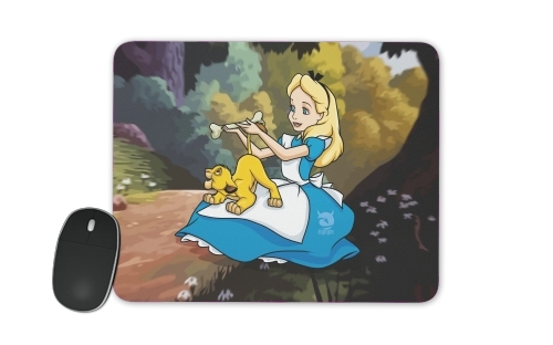 Disney Hangover Alice and Simba für Mousepad