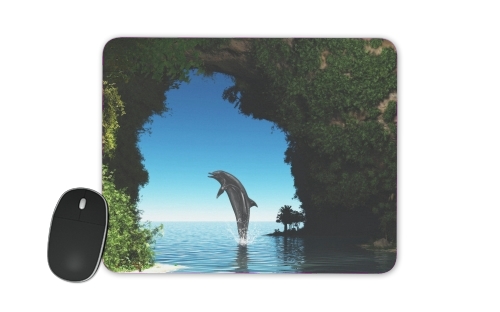 Dolphin in a hidden cave für Mousepad