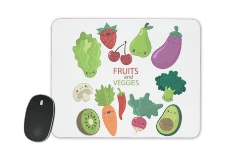 Fruits and veggies für Mousepad