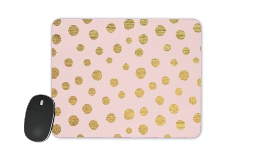 Golden Dots And Pink für Mousepad