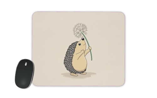 Hedgehog play dandelion für Mousepad