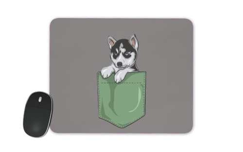 Husky Dog in the pocket für Mousepad