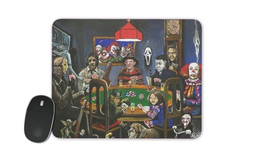 Killing Time with card game horror für Mousepad