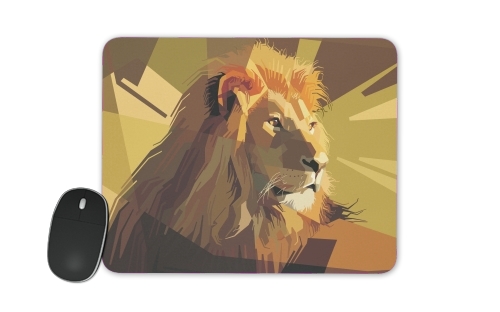 Lion Geometric Brown für Mousepad