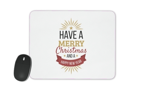 Merry Christmas and happy new year für Mousepad