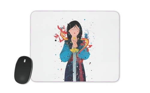 Mulan Princess Watercolor Decor für Mousepad