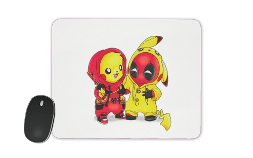 Pikachu x Deadpool für Mousepad